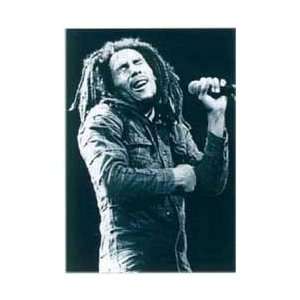  Music   Reggae Posters Bob Marley   Live Holding Mic 