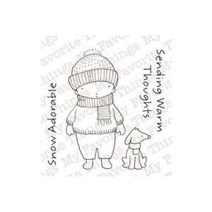 Clear Stamps 3x4 pc a Boy/His Dog   Snow Adorable 2Pk 