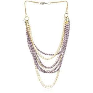 Lilah Gabriel Jewelry Mosaic Braided Ropes with Freshwater Pearl and 