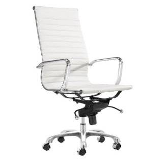 Zuo Modern Lider Office Chair, White Zuo Lider Office Chair
