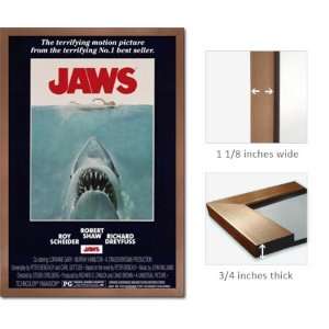 Bronze Framed Jaws Poster Movie Score 3098