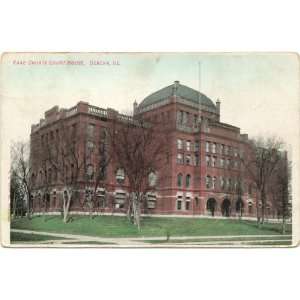   Postcard   Kane County Court House   Geneva Illinois 