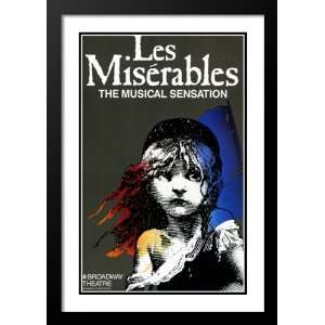  Les Miserables   Broadway Framed and Double Matted 32x45 Movie 