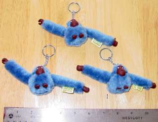 piece Blue Furry Kipling monkey key hangers keychain KUHANI 