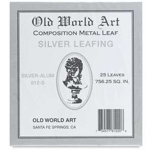  Old World Art Leafing Kits   Silver Leafing, 25 Sheets 