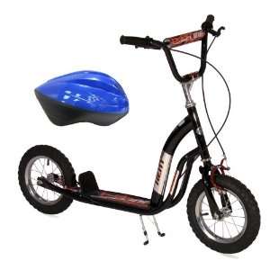 Kent Super Scooter Black and Red with Youth Size Helmet  