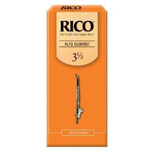  Rico Alto Clarinet Reeds, Strength 3.5, 25 pack Musical 