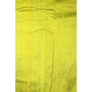  Lime Green Khadi Silk Fabric   Pure Silk (Sold by the yard 