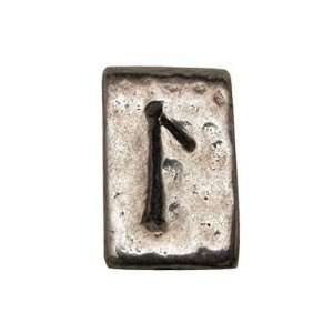 Lagu   The Wave on the Ocean, Two Sided Rune Astrology Pewter Pendant 
