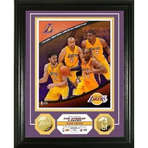 Highland Mint Los Angeles Lakers Team Force 24Kt Gold Coin Photo Mint