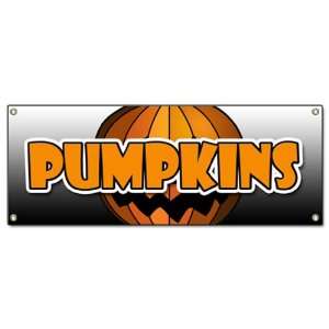  PUMPKINS BANNER SIGN pumpkin patch halloween signs Patio 