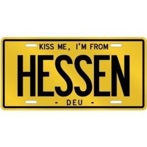  NEW  KISS ME , I AM FROM HESSEN  GERMANY LICENSE PLATE 