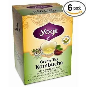  Tea,Og,Grn,Kombucha   16 Bag, 6 Pack Health & Personal 
