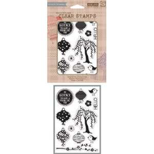 Konnichiwa Lantern   Clear Stamps Arts, Crafts & Sewing