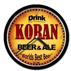  KORAN beer and ale cerveza wall clock: Everything Else