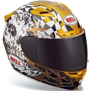  Bell Vortex Torn Helmet   X Small/Gold Automotive