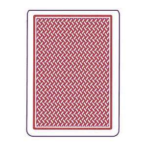   Index Burgundy Plastic Deck 52 Cards 2 Jokers: Arts, Crafts & Sewing