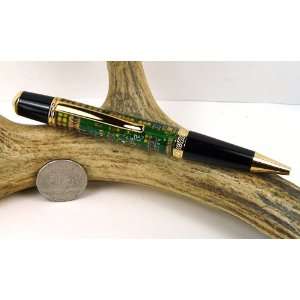  Green Circuit Board Sierra Pen With a Gold Finish Office 