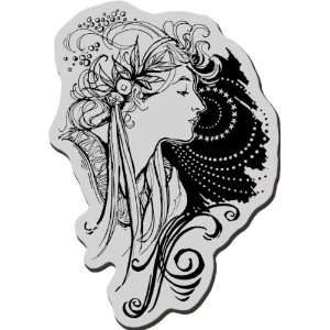   CRP118 Cling Rubber Stamp, Deco Lady (2 Pack): Home & Kitchen