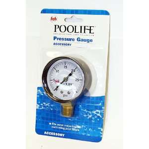   Poolife Pressure Gauge 30 PSI Swimming Pool Filter Gauge: Toys & Games