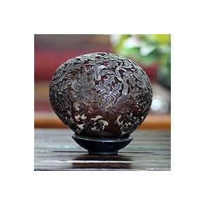    NOVICA Coconut shell sculpture, Trees of Life Home & Kitchen
