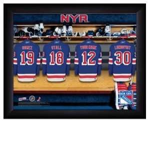  New York Rangers Personalized Locker Room Print Sports 