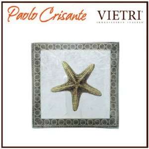  Paolo Crisante Decoupage Art Glass PCS 6011 Starfish Plate 
