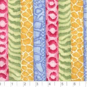   Noah Animal Print Stripe Fabric By The Yard: Arts, Crafts & Sewing