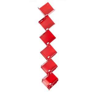  2D3D Wall CD Rack in Fire Engine Red by Blu Dot Office 