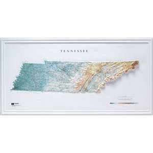   Scientific Raised Relief Map 962 Tennessee State Map: Toys & Games