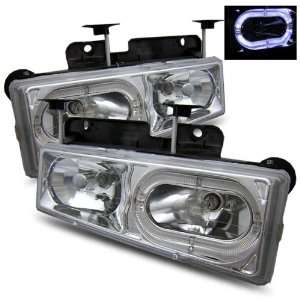    88 98 Chevy Full Size Clear LED Halo Headlights: Automotive