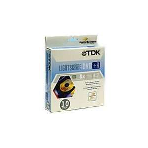  TDK LightScribe 16x DVD+R Media Electronics