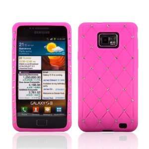 WalkNTalkOnline   Samsung i9100 Galaxy S 2 Pink Silver Dots Handmade 
