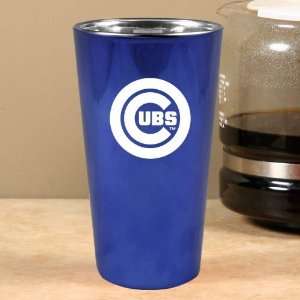  Chicago Cubs Royal Blue Lusterware Pint Cup: Sports 
