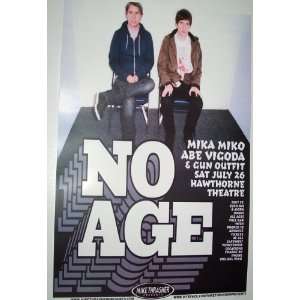  No Age Poster   08 Concert Flyer   Nouns Tour