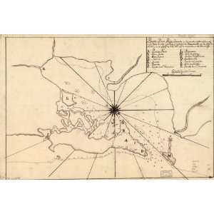  1780 map of San Juan Puerto Rico: Home & Kitchen