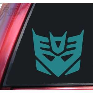Transformers Decepticon Vinyl Decal Sticker   Teal