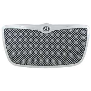   Grille with Chrome Stainless Steel 4.0 mm Flat Wire Mesh: Automotive