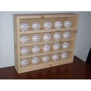    20 baseball Display Show Case / Cabinet Rack 