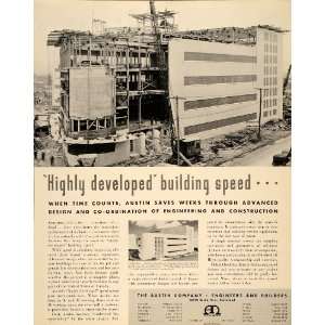  1939 Ad Engineering Construction Building Design Austin 