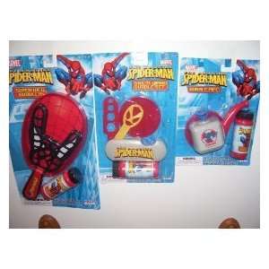  Spiderman Super Web Bubbler, Multi Wand, Bubble Pipe (Sold 