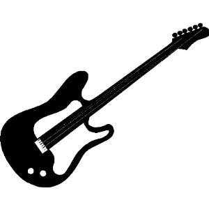  GUITAR WALL ART STICKERS DECALS GRAPHICS, BLACK: Home 