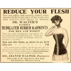  1910 Vintage Ad Quackery Weight Loss Rubber Garments 