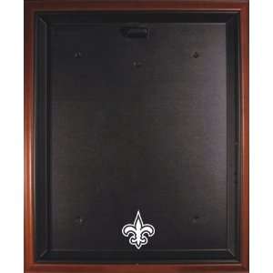  Brown Framed Saints Logo Jersey Display Case: Sports 