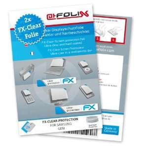 2 x atFoliX FX Clear Invisible screen protector for Samsung Gem 
