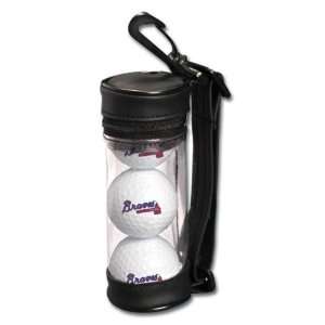 ATLANTA BRAVES 3 Team Logo GOLF BALLS Packaged In A Miniature Golf Bag