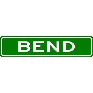  BEND City Limit Sign   High Quality Aluminum Sports 