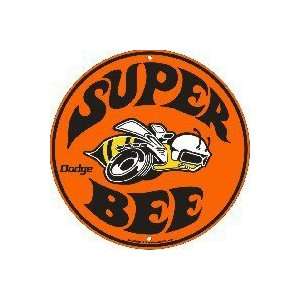  Dodge Super Bee Metal Circular Sign Automotive