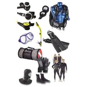  Oceanic Cold Water Dive Travel Package With Wetsuit, Bag 