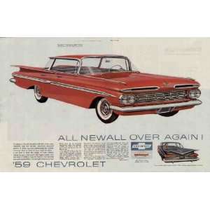   ! 59 Chevrolet Impala Sport Sedan. .. 1959 Chevrolet Ad, A5164